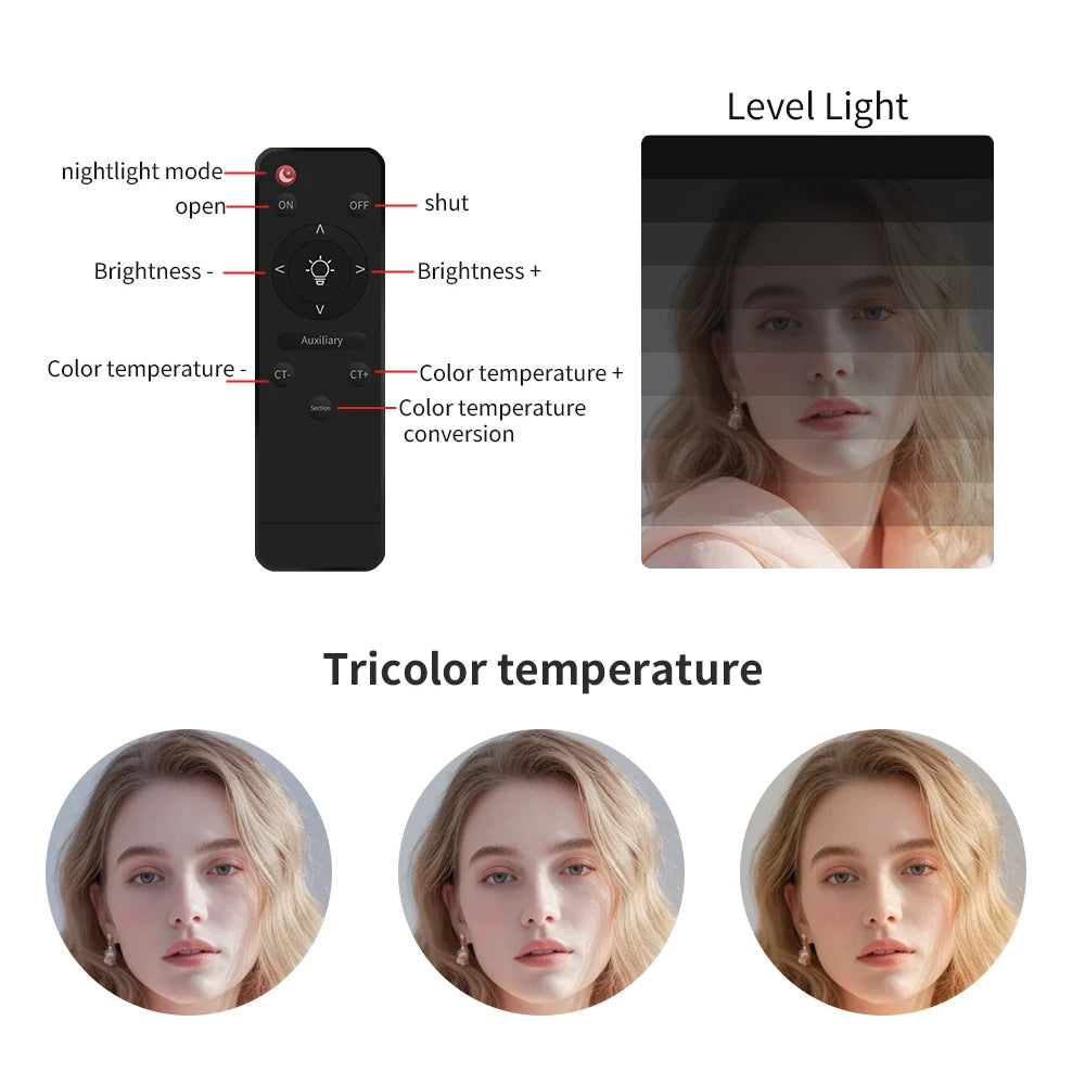 SH 18"LED Selfie Ring Light Photography Video Light RingLight Phone Stand Tripod Fill Light Dimmable Lamp Trepied Streaming